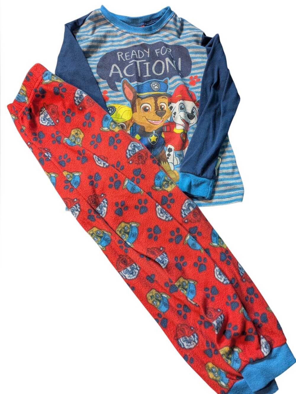 Paw Patrol navy blue & red 'Ready for Action' Kids Pajama Set
